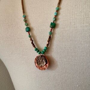Handcrafted Turquoise and Copper Necklace
